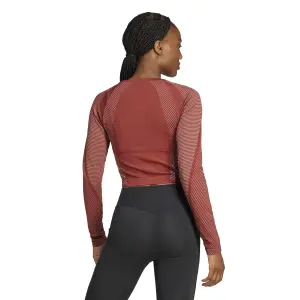 Bezszwowy sweter damski z długim rękawem adidas image-2