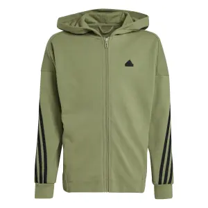 Veste de survêtement à capuche zippé enfant adidas Future Icons 3-Stripes image-0