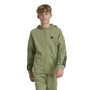 Veste de survêtement à capuche zippé enfant adidas Future Icons 3-Stripes image-1