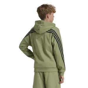 Veste de survêtement à capuche zippé enfant adidas Future Icons 3-Stripes image-3