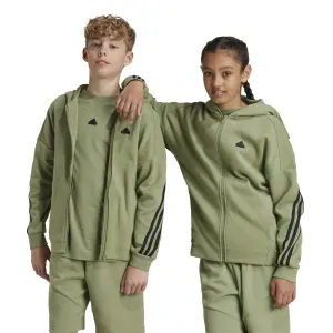 Veste de survêtement à capuche zippé enfant adidas Future Icons 3-Stripes image-2