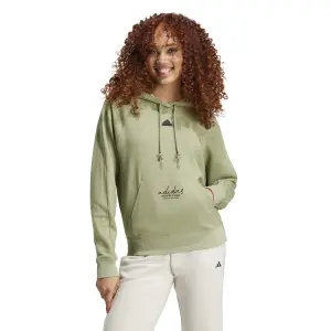 Felpa con cappuccio da donna adidas Signature Graphic Embroidery image-1