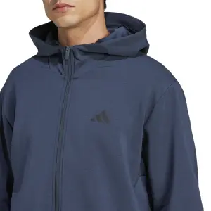 Sweatshirt med huva och dragkedja adidas D4T image-4