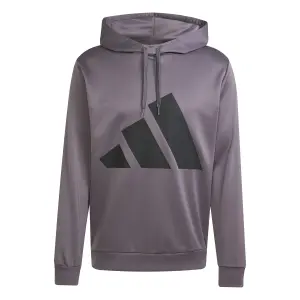 Sweatshirt med huva och stor logotyp adidas image-0