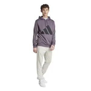 Sweatshirt med huva och stor logotyp adidas image-3