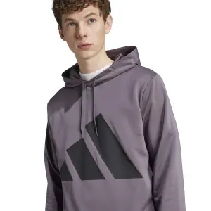 Sweatshirt med huva och stor logotyp adidas image-6