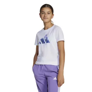 Camiseta de niña con estampado de flores adidas Graphic image-1