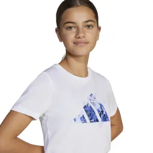 Camiseta de niña con estampado de flores adidas Graphic image-5