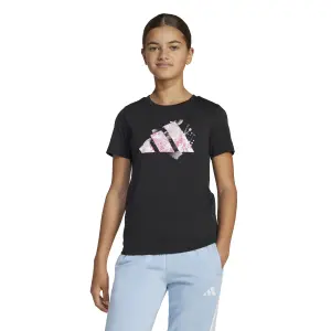 Camiseta de niña con estampado de flores adidas Graphic image-1