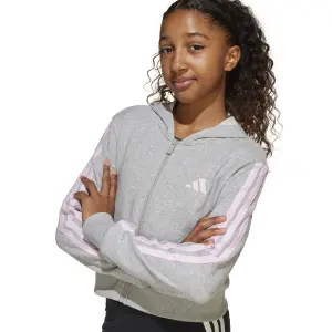 Sudadera con capucha y cremallera infantil adidas Essentials image-3