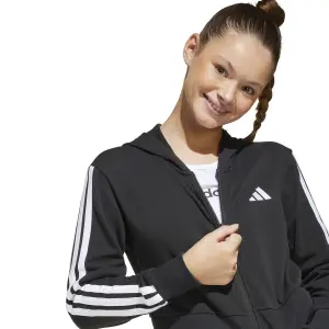 Sudadera con capucha y cremallera infantil adidas Essentials image-4
