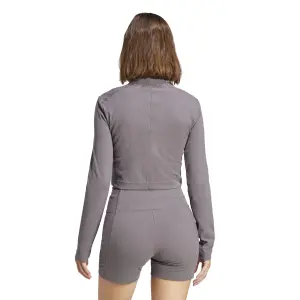 Chaqueta deportiva corta de manga larga para mujer adidas All Szn image-3