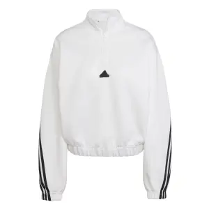Women's quarter zip sweatshirt adidas Future Icons 3-Stripes image-0