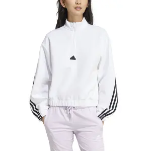 Women's quarter zip sweatshirt adidas Future Icons 3-Stripes image-3