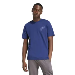 Camiseta adidas Lounge Verbiage Circle Graphic image-1