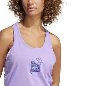Camiseta gráfica de tirantes para mujer adidas Lounge Food image-4