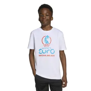 Camiseta infantil adidas Official Emblem Euro 2025 image-1