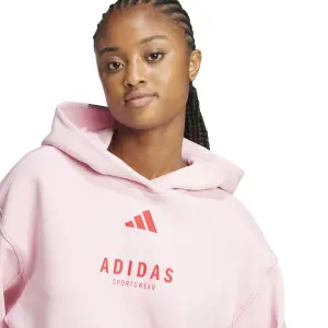 Sweatshirt à capuche ample femme adidas All Szn Graphic image-4