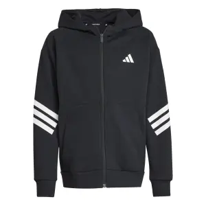 Hoodie med hel dragkedja för barn adidas Future Icons 3-Stripes image-0