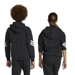 Hoodie med hel dragkedja för barn adidas Future Icons 3-Stripes image-5