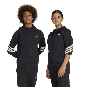 Hoodie med hel dragkedja för barn adidas Future Icons 3-Stripes image-2