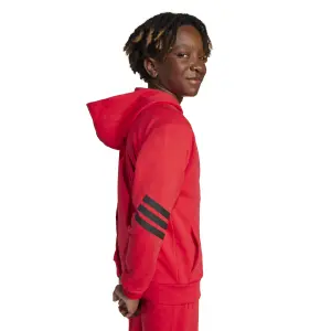 Hoodie med hel dragkedja för barn adidas Future Icons 3-Stripes image-6