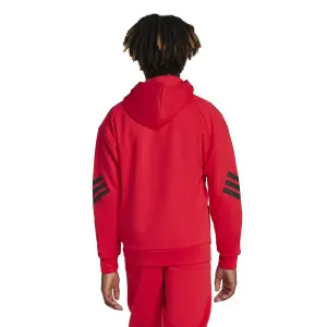 Hoodie med hel dragkedja för barn adidas Future Icons 3-Stripes image-4