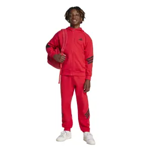 Hoodie med hel dragkedja för barn adidas Future Icons 3-Stripes image-1