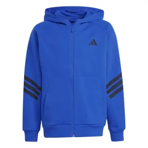 Casaco com capuz com fecho de correr para criança adidas Future Icons 3-Stripes image-0