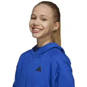 Casaco com capuz com fecho de correr para criança adidas Future Icons 3-Stripes image-4