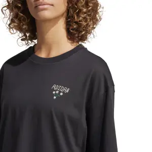 Camiseta de mujer adidas Lounge Mini Graphic OS image-5