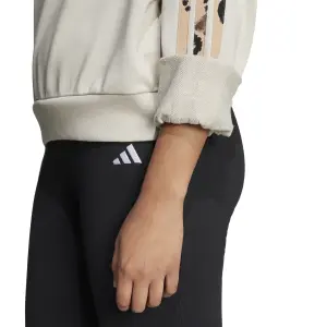 Felpa da donna adidas Animal Print French Terry 3 Stripes image-5