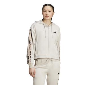Sweatshirt à capuche femme adidas Animal Print 3 stripes image-1