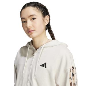 Sweatshirt à capuche femme adidas Animal Print 3 stripes image-4