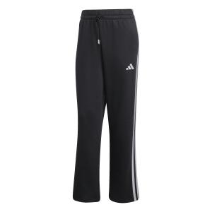 jm1886-women-s-joggers-adidas-holiday-3-stripes-fleece-black-silvmt