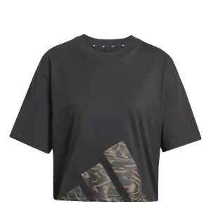 Camiseta de mujer adidas Essentials Seasonals Animal Big Logo Boyfriend image-0