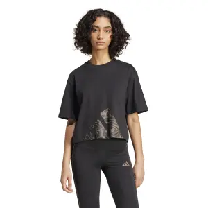 Camiseta de mujer adidas Essentials Seasonals Animal Big Logo Boyfriend image-1