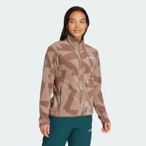 Gebloemde full zip fleece dames adidas Terrex Multi image-2