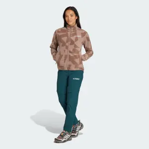 Gebloemde full zip fleece dames adidas Terrex Multi image-3