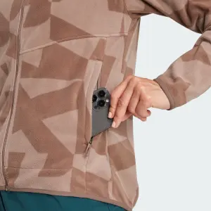 Gebloemde full zip fleece dames adidas Terrex Multi image-6