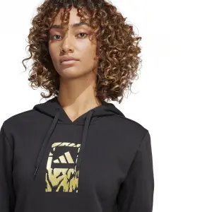 Felpa con cappuccio da donna adidas Tech Metallic Graphic image-4