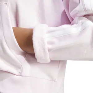 Damen Sweatshirt mit 1/4 Reißverschluss und Kapuze adidas Essentials 3 stripes image-4