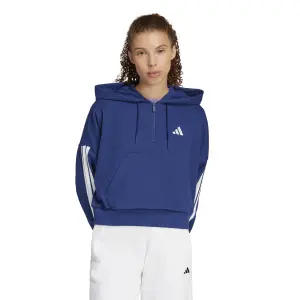 Sweatshirt à capuche 1/4 Zip femme adidas Essentials 3-Stripes image-1