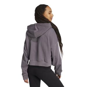 Sweatshirt à capuche 1/4 zip femme adidas Essentials 3-Stripes French Terry image-3