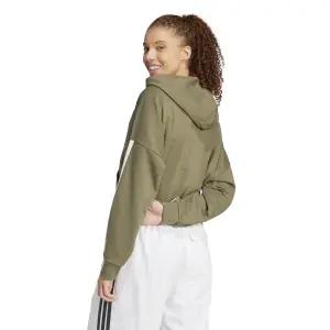 Women's hooded sweatshirt adidas Essentials 3-Stripes French Terry image-3