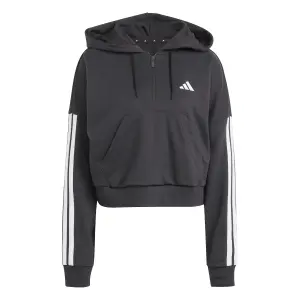 Sweatshirt à capuche 1/4 zip femme adidas Essentials 3-Stripes