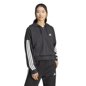 Sweatshirt à capuche 1/4 zip femme adidas Essentials 3-Stripes image-1