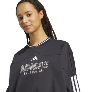 Sweatshirt molleton 3 bandes femme adidas Tiro image-4