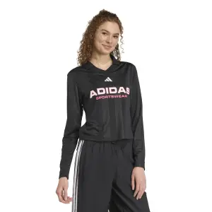 Polo de manga larga para mujer adidas Tiro image-3