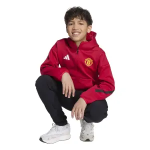 Manchester United Kinder Kapuzenjacke mit Volllänge-Reißverschluss Z.N.E. Anthem 2025/26 image-3